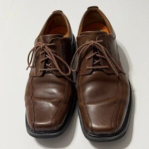 Unstructured By Clarks Dark Brown Leather Oxfords Mens Size 10M